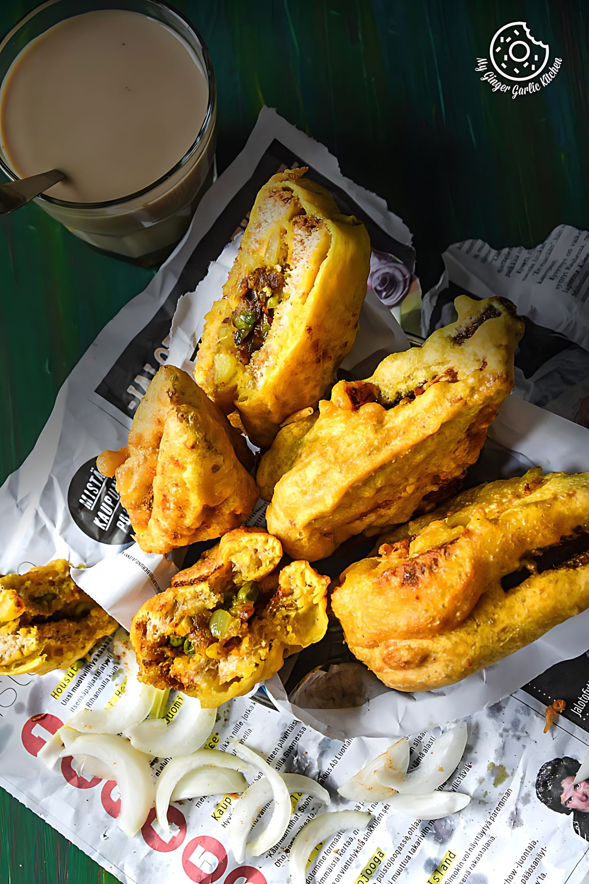 Bread Pakora Recipe - Potato Stuffed Bread Pakora