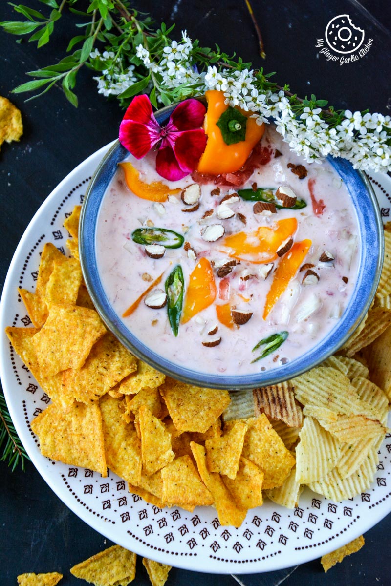 watermelon-onion-dip-for-chips|mygingergarlickitchen.com/ @anupama_dreams