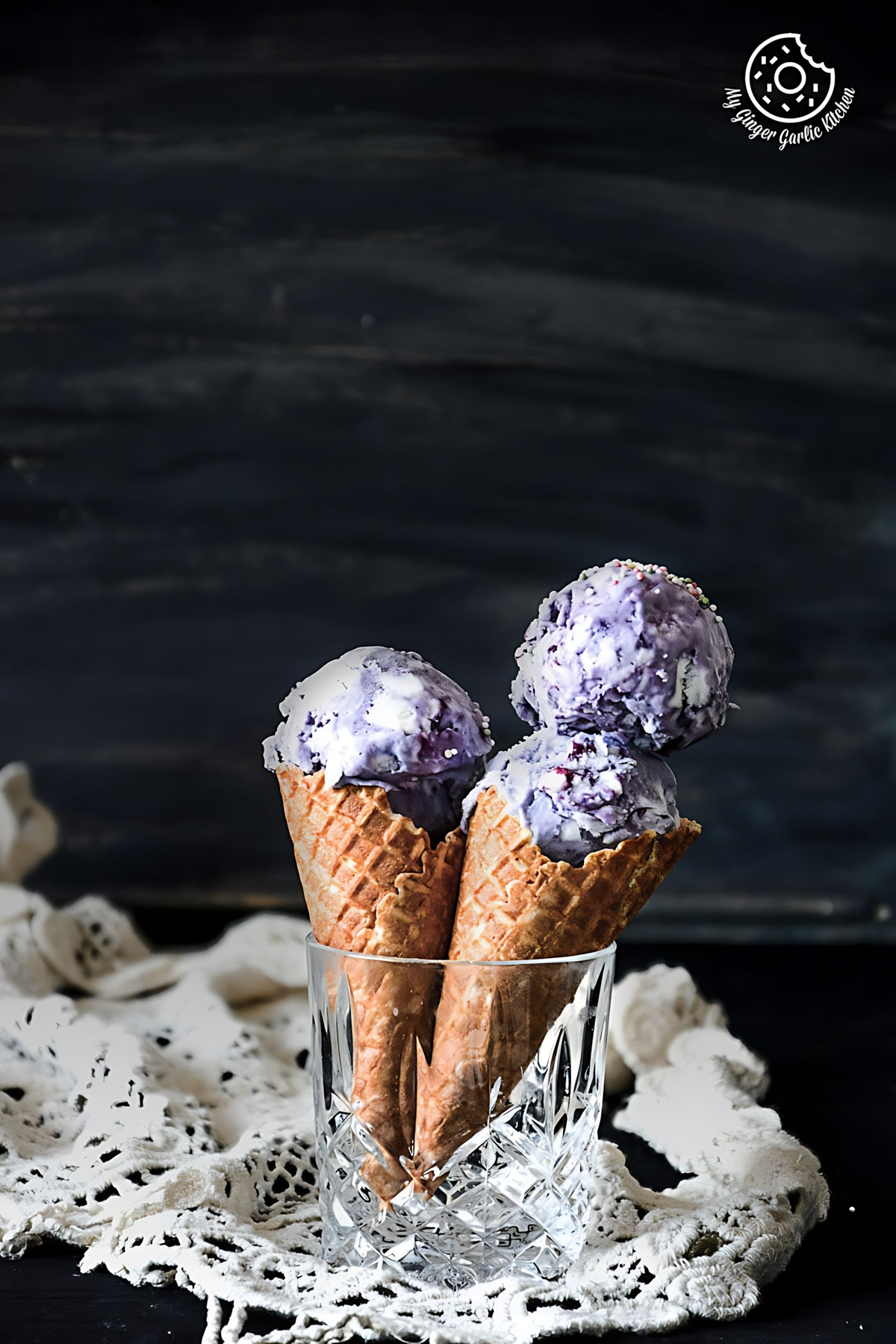 Vegan Coconut Blueberry Ice-Cream