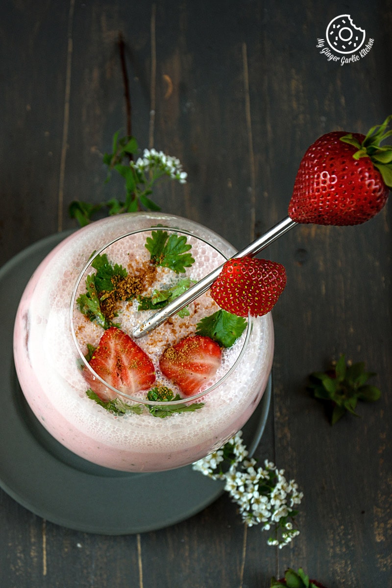 Masala Lassi (Masala Chaas Recipe + Video) - Flavours Treat