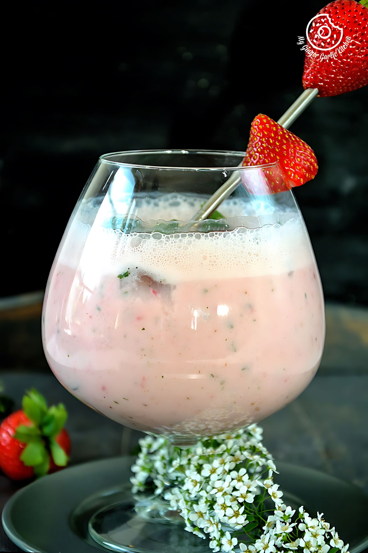 strawberry-masala-chaas|mygingergarlickitchen.com/ @anupama_dreams