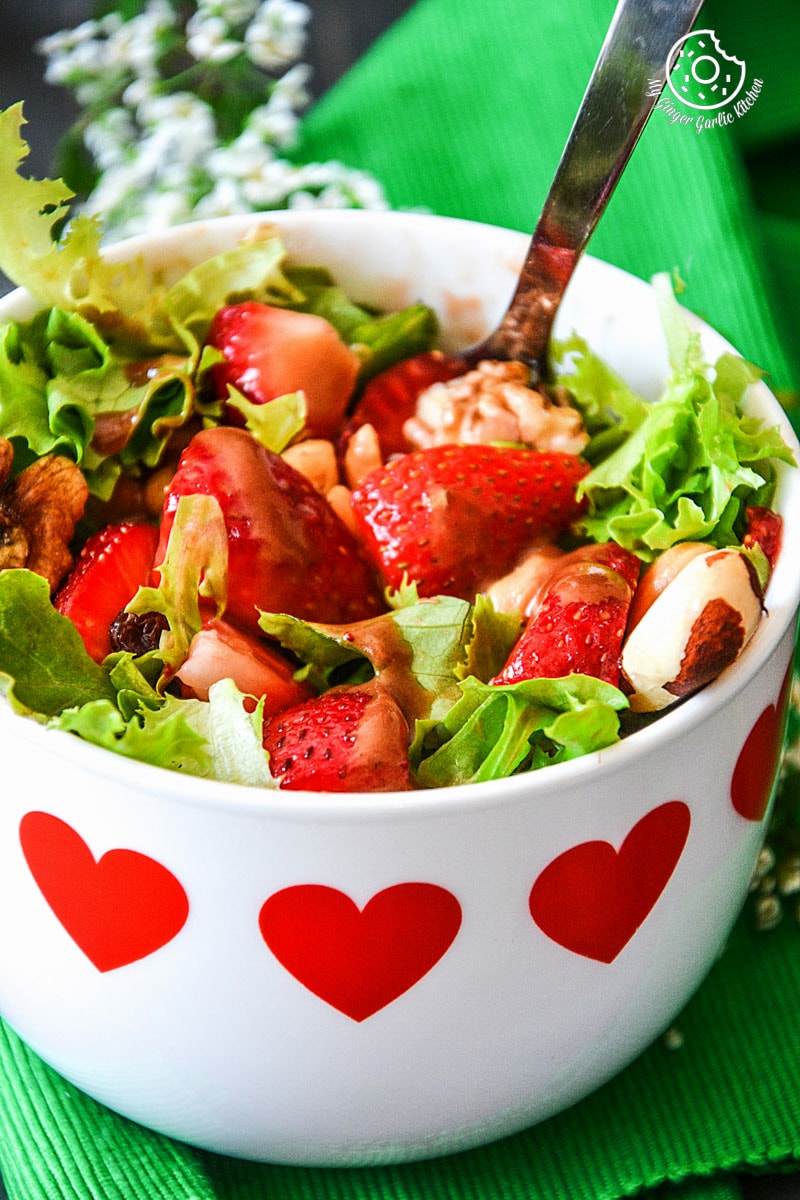 recipe-summer-berry-salad-with-salted-peanuts-and-walnuts|mygingergarlickitchen.com/ @anupama_dreams