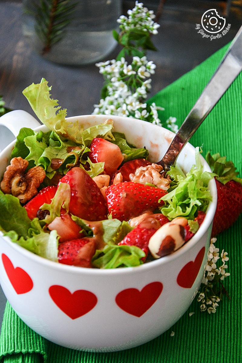 recipe-summer-berry-salad-with-salted-peanuts-and-walnuts|mygingergarlickitchen.com/ @anupama_dreams