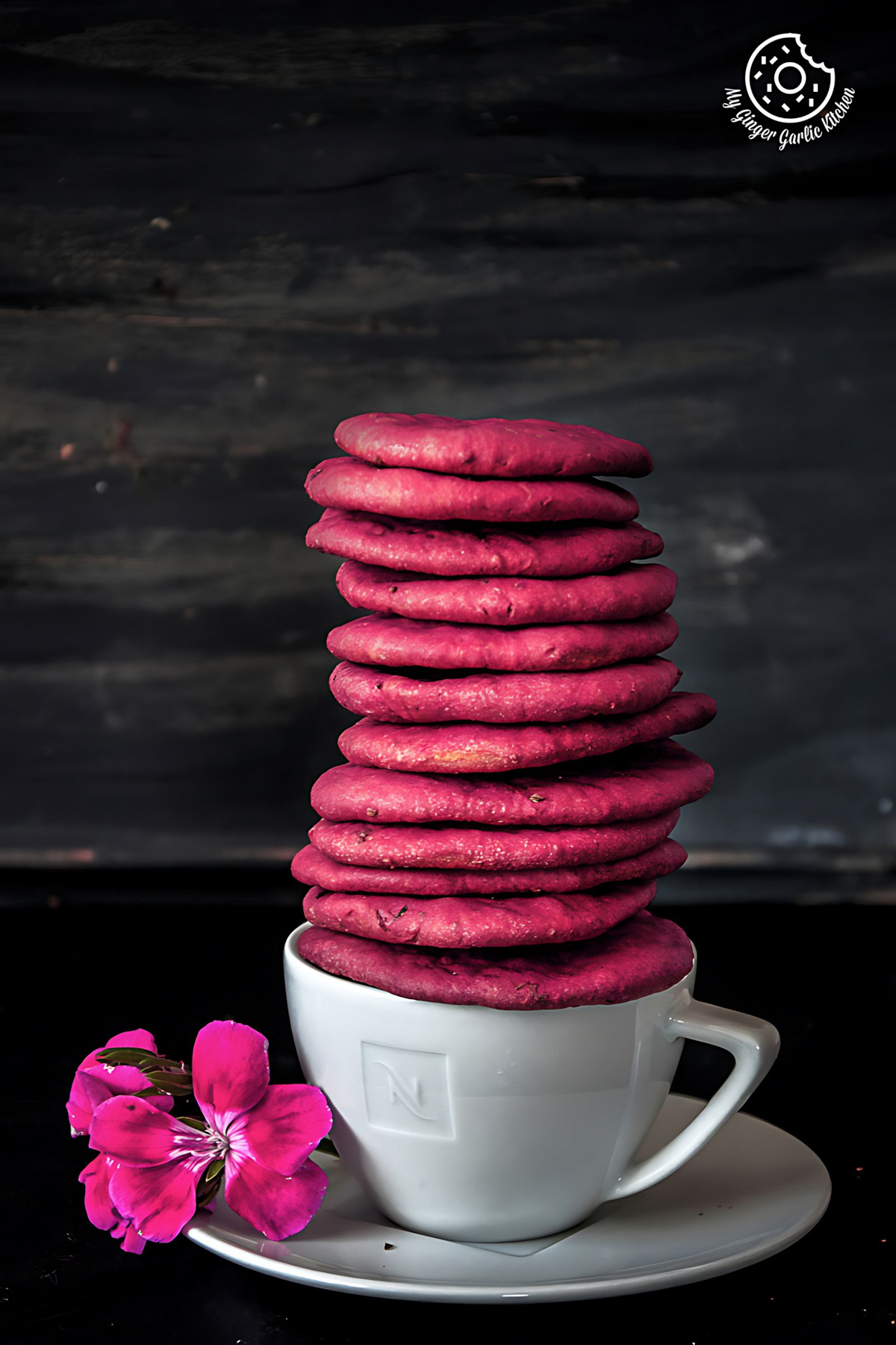 Spiced Fenugreek Beet Mathri (Baked)