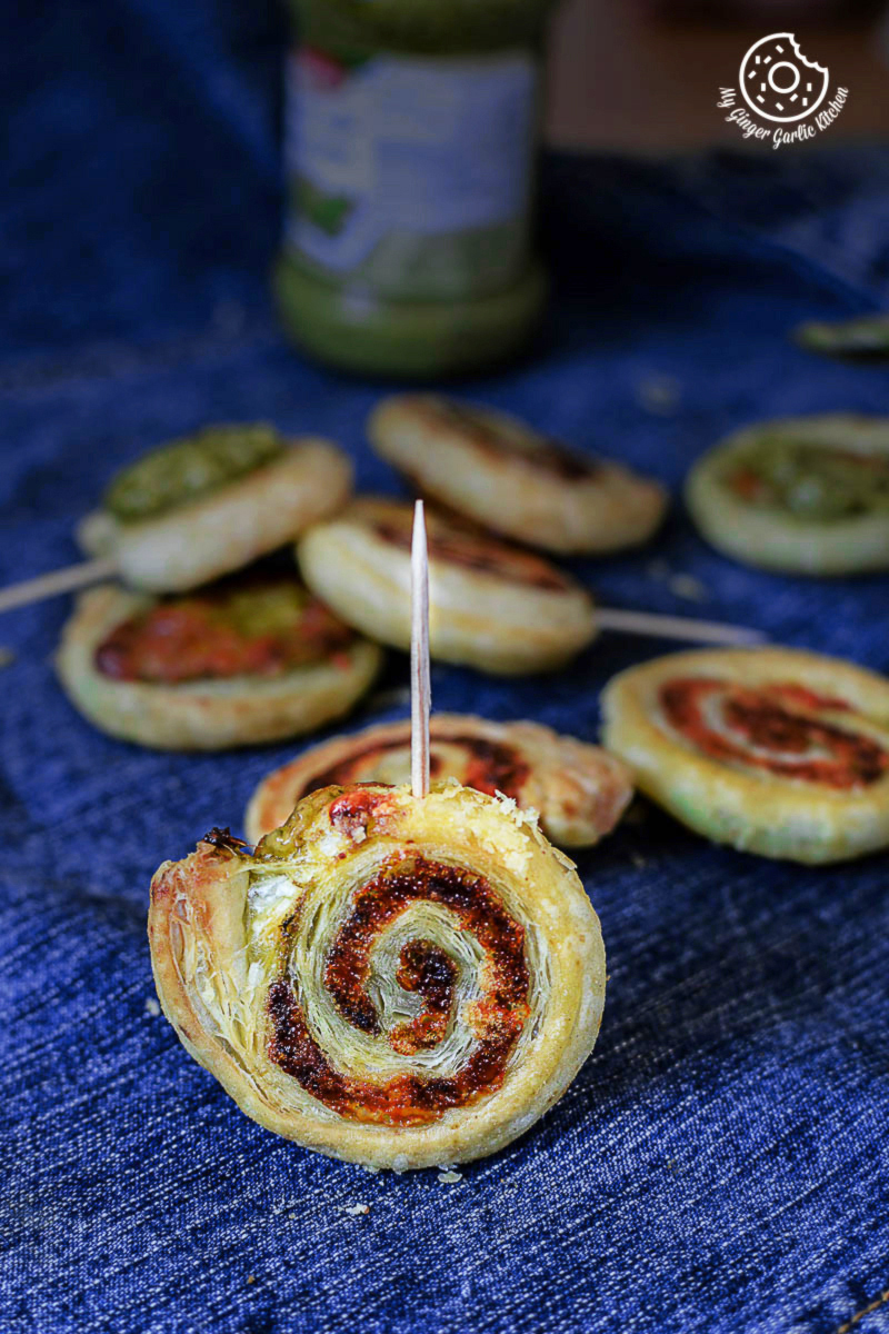 Image - recipe cheesy garlicky pesto puffa pastry swirls anupama paliwal my ginger garlic kitchen 6 683x1024