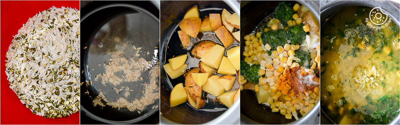recipe-spiced-rice-lentils-with-grilled-pineapple-and-cucumber-honey-lemon-yogurt||mygingergarlickitchen.com/ @anupama_dreams