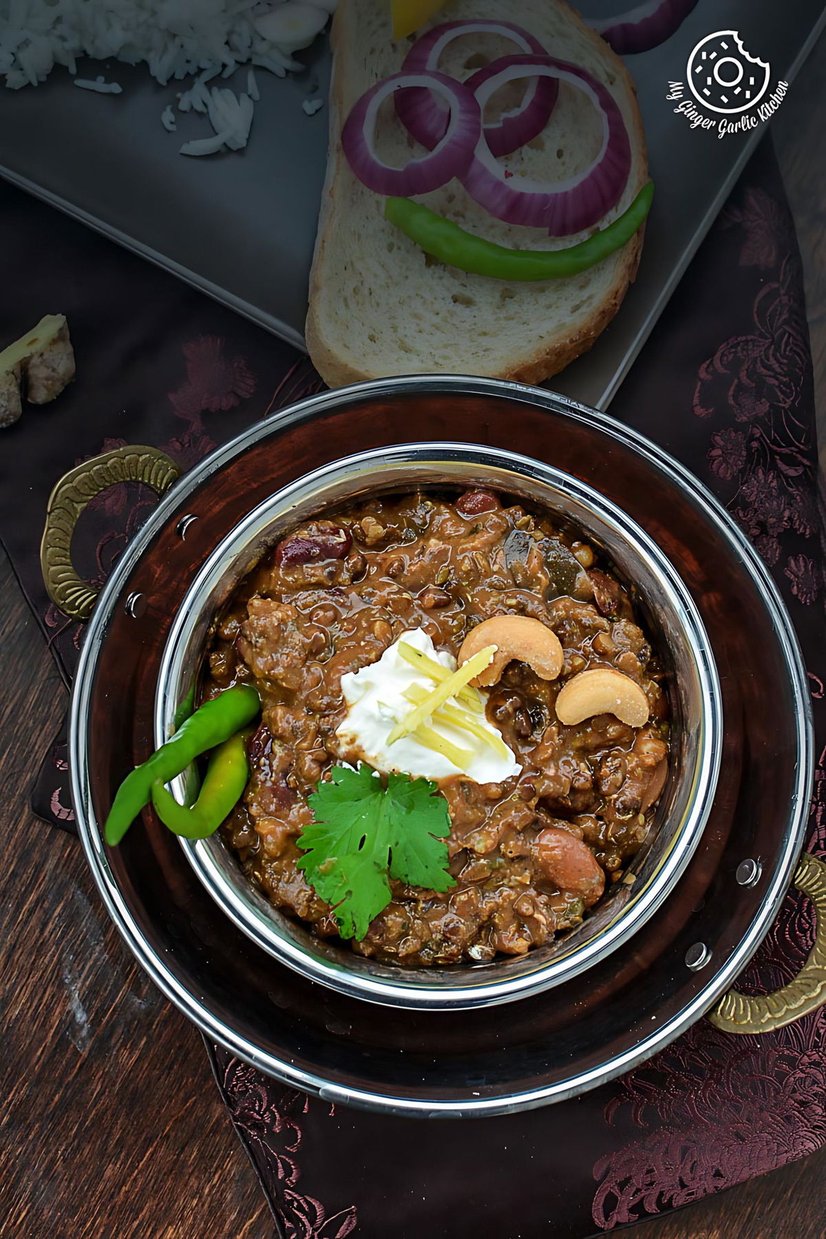 3 Bean Thick Dal Makhani - 3 Bean Curry