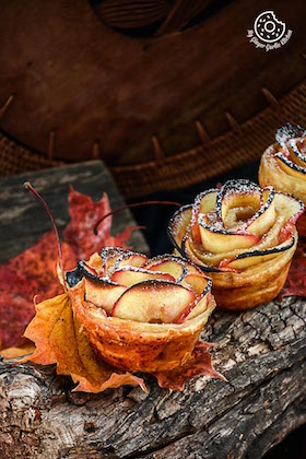 Image of Apple Rose Mini Tartlets