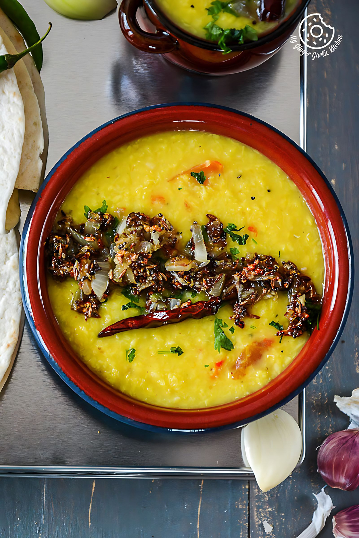 Cardamom Moong Dal Tadka - Tempered Yellow Lentils Soup