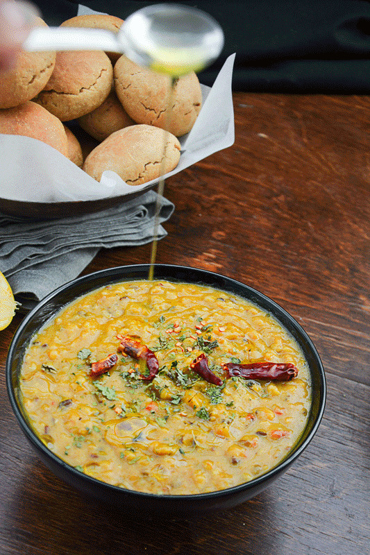 recipe-Dal-Baati-Churma |mygingergarlickitchen.com/ @anupama_dreams