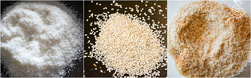 recipe-Toasted-Coconut-Sesame-Rice-Krispie-and-Multigrain-Cheerios-Dark-Chocolate-Bars|mygingergarlickitchen.com/ @anupama_dreams