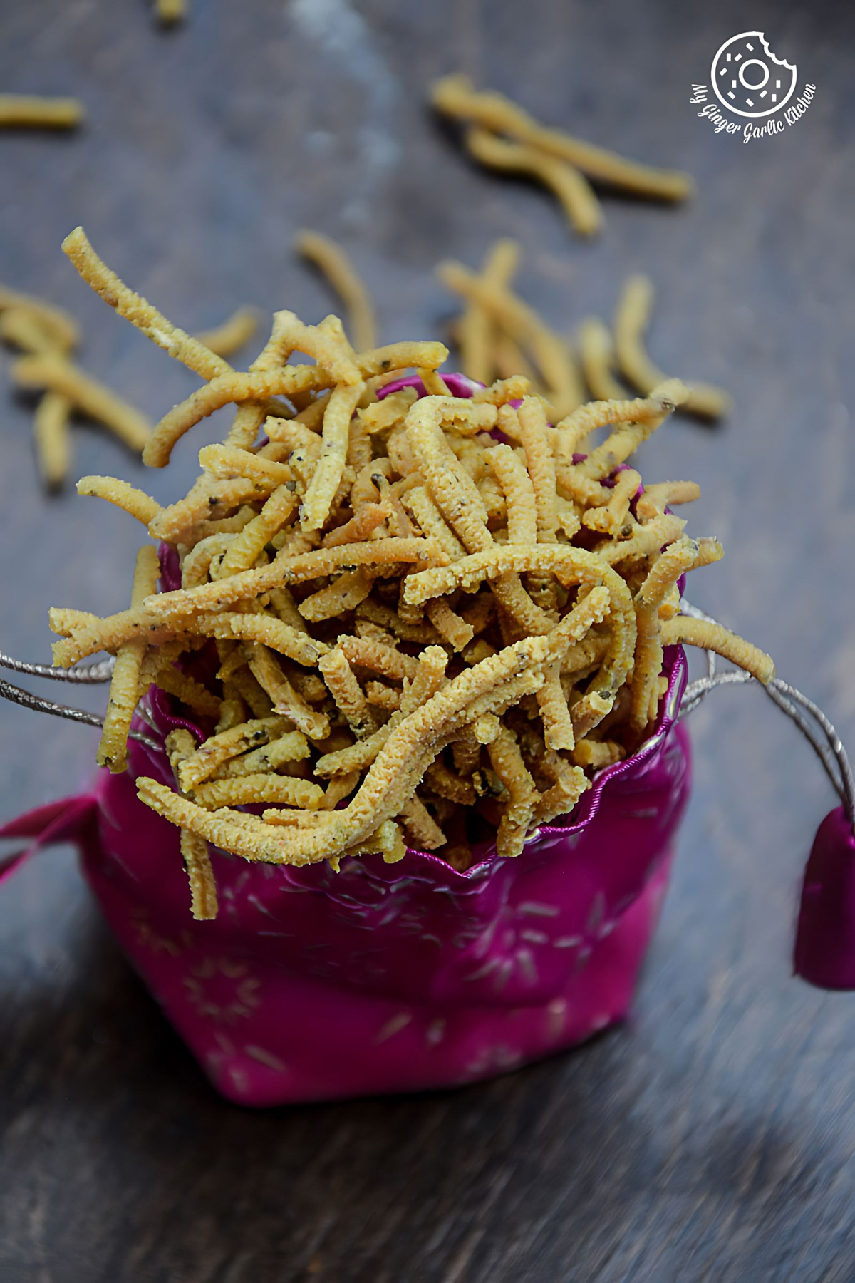 Image of Lehsuni Sev - Garlicky Gram Flour Noodles