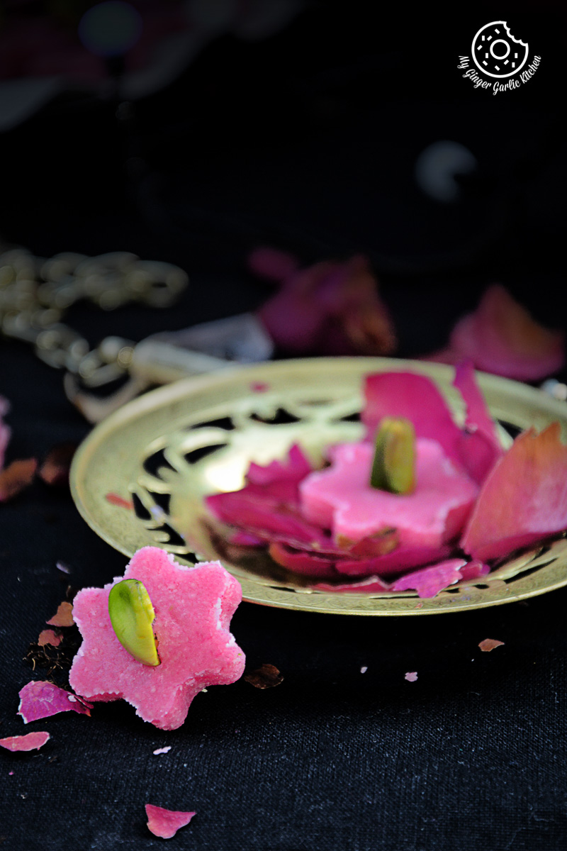 recipes-No-Bake-Almond-Flowers|mygingergarlickitchen.com/ @anupama_dreams