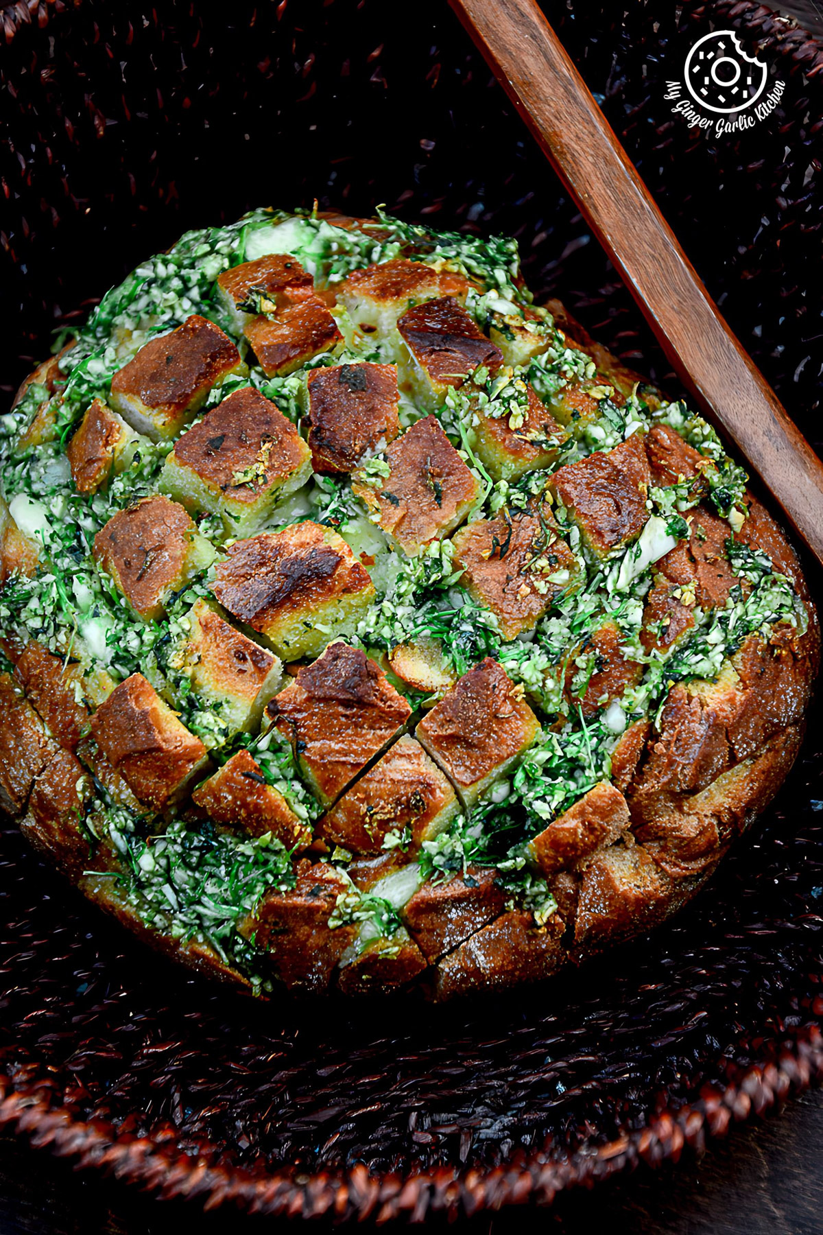 Image of Pull Apart Garlic Parsley Bread [With Video]