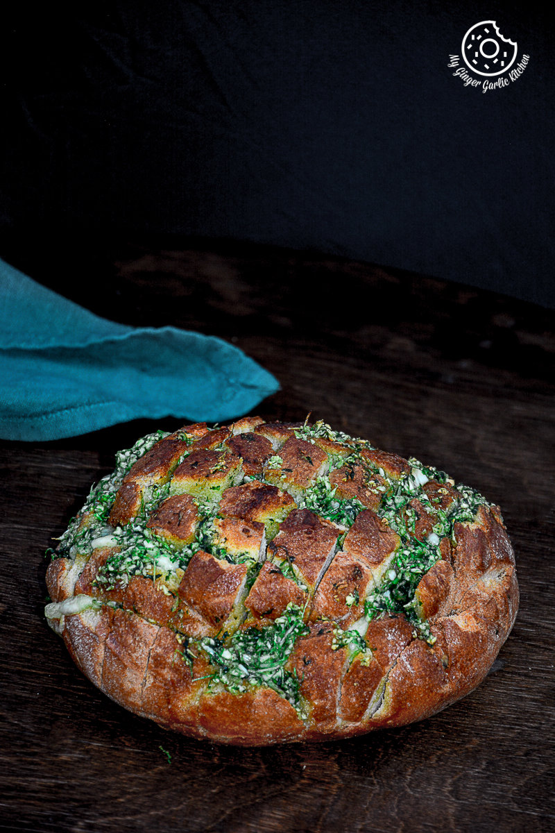 recipes-Pull-Apart-Garlic-Parsley-Bread|mygingergarlickitchen.com/ @anupama_dreams