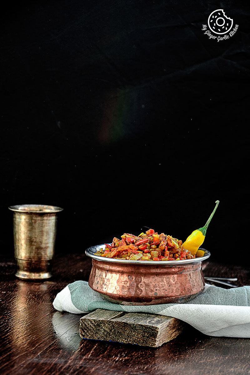 recipes-Pumpkin-Rind-Stir-Fry|mygingergarlickitchen.com/ @anupama_dreams