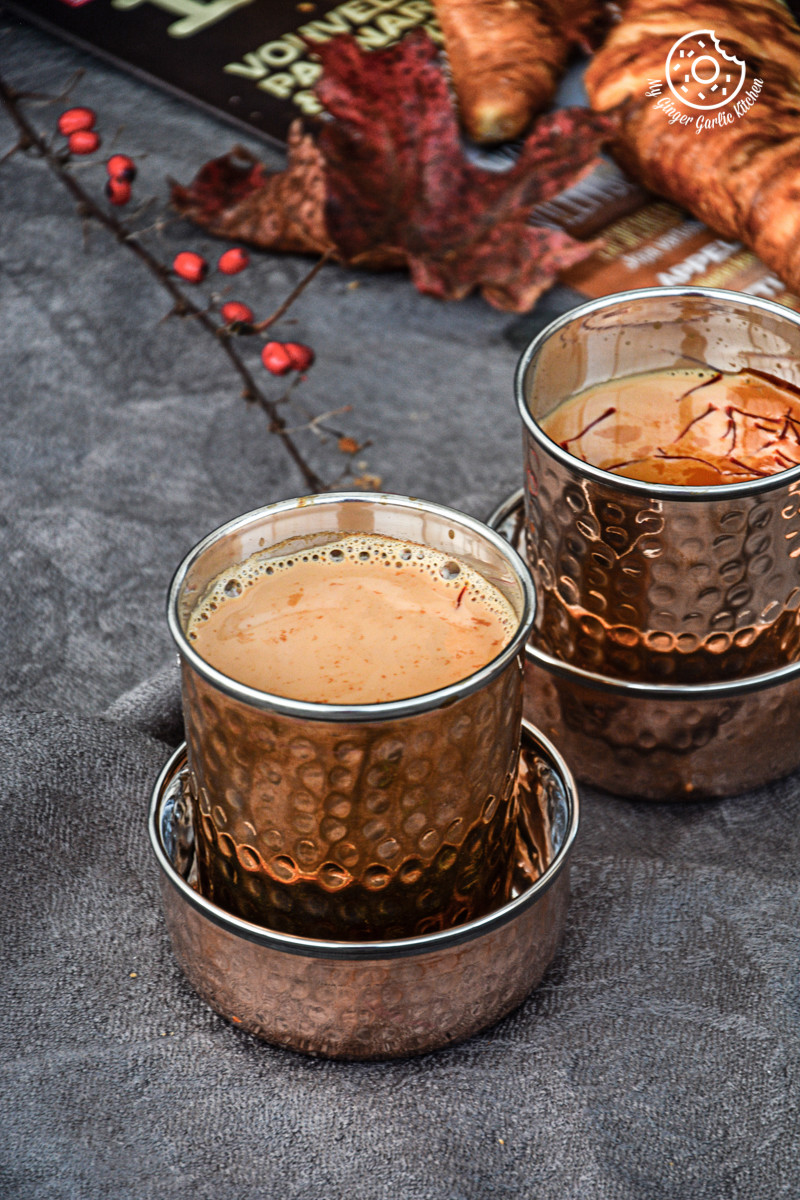 recipes-spiced-kesar-chai|mygingergarlickitchen.com/ @anupama_dreams