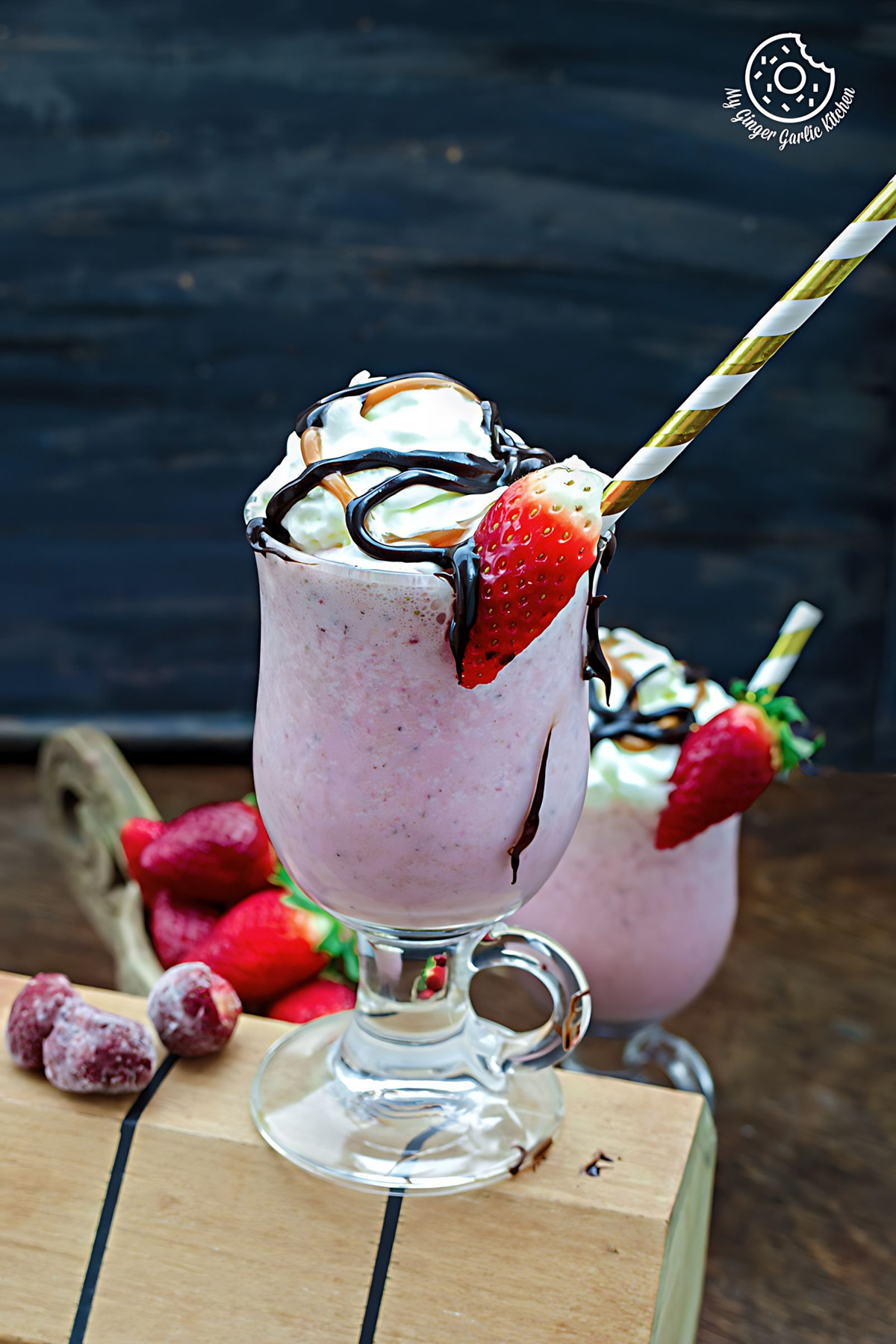 4-Ingredient Strawberry Cake Shake