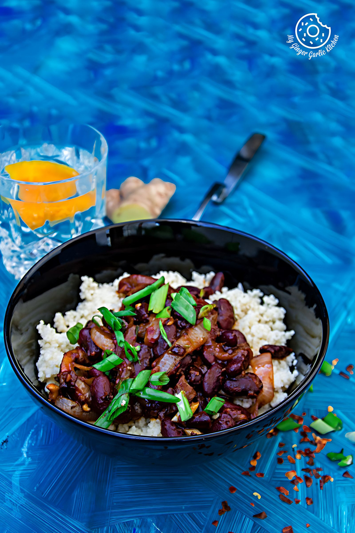 Couscous with Sauteed Mushrooms Kidney Beans - Video