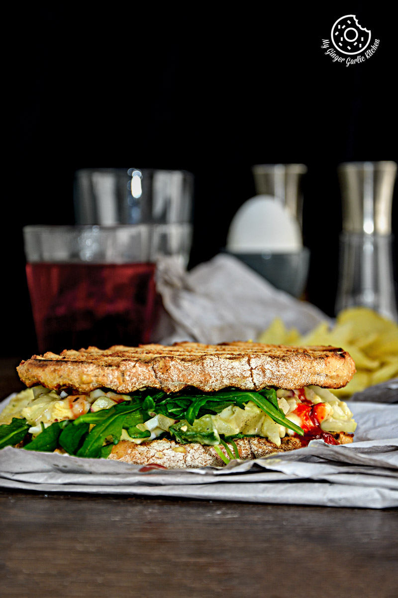Curried Egg Salad Sandwich| mygingergarlickitchen.com/ @anupama_dreams
