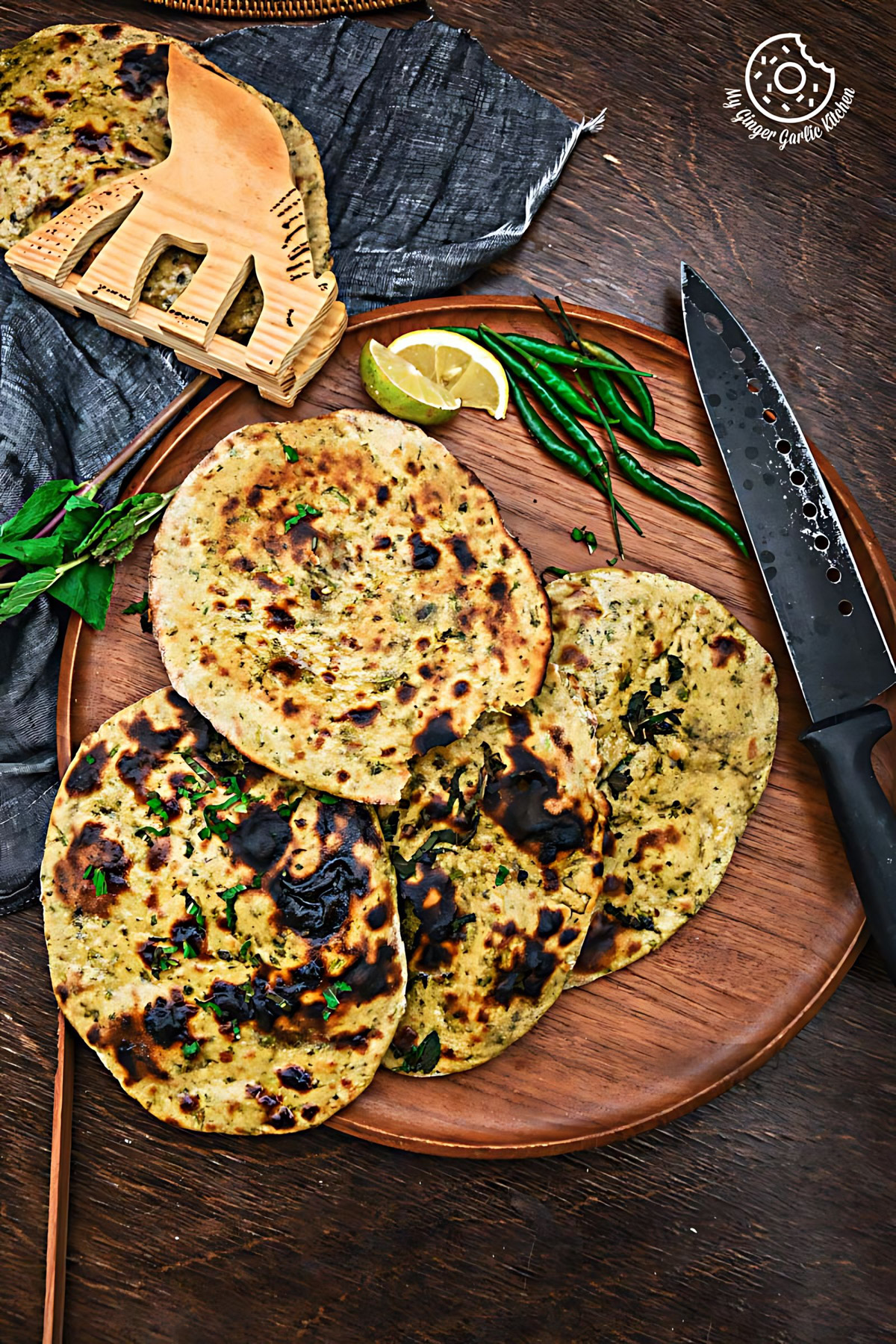 Image of Mint Coriander Tandoori Roti Recipe