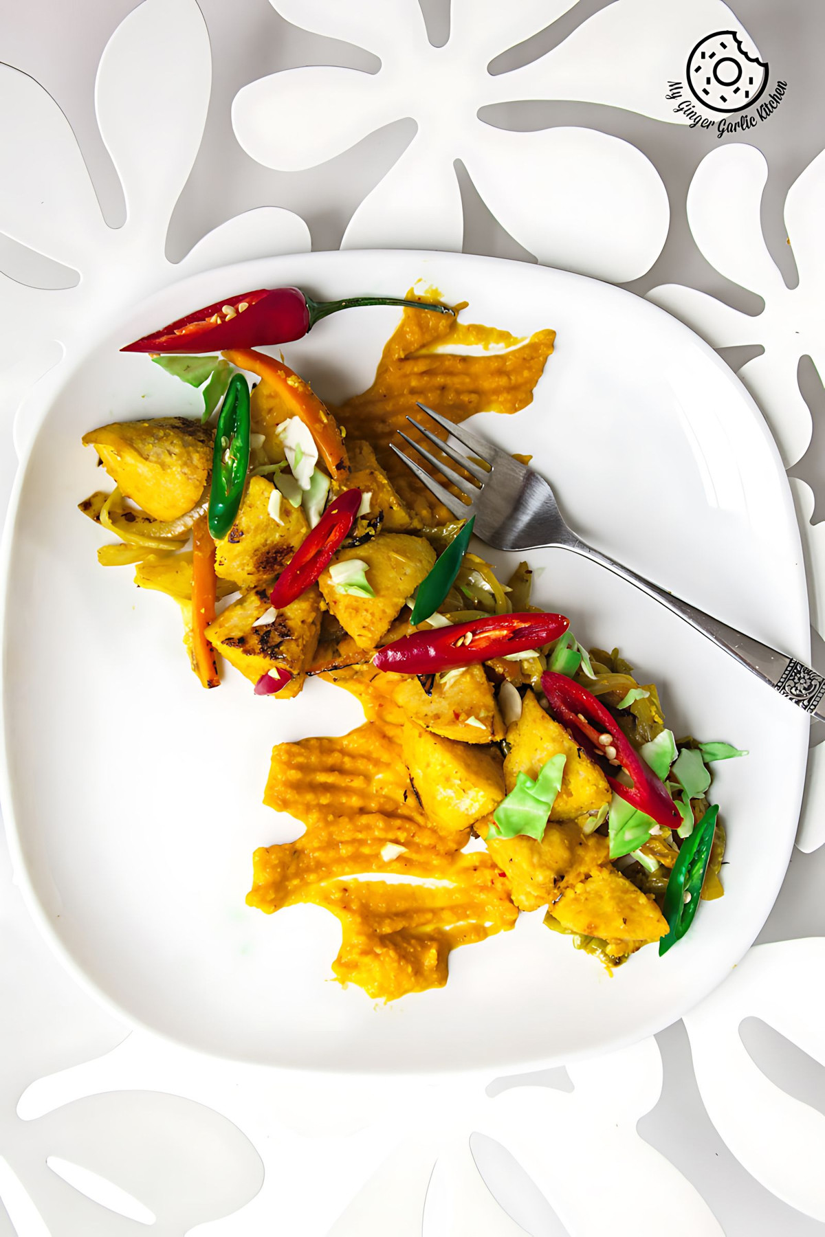 Image of Radish Lentil Idli Fry + Carrot Ginger Chutney