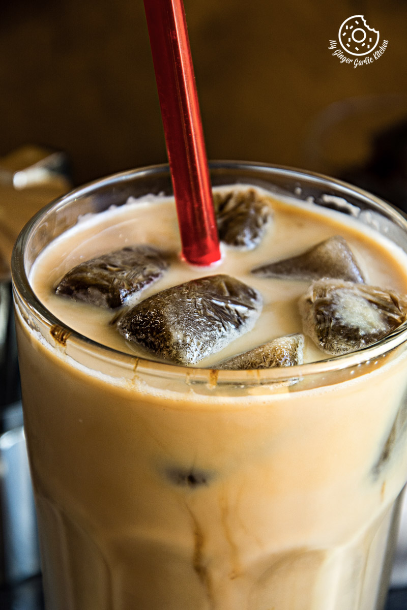 Iced Coffee with Vanilla Bean Coffee Ice Cubes Recipe