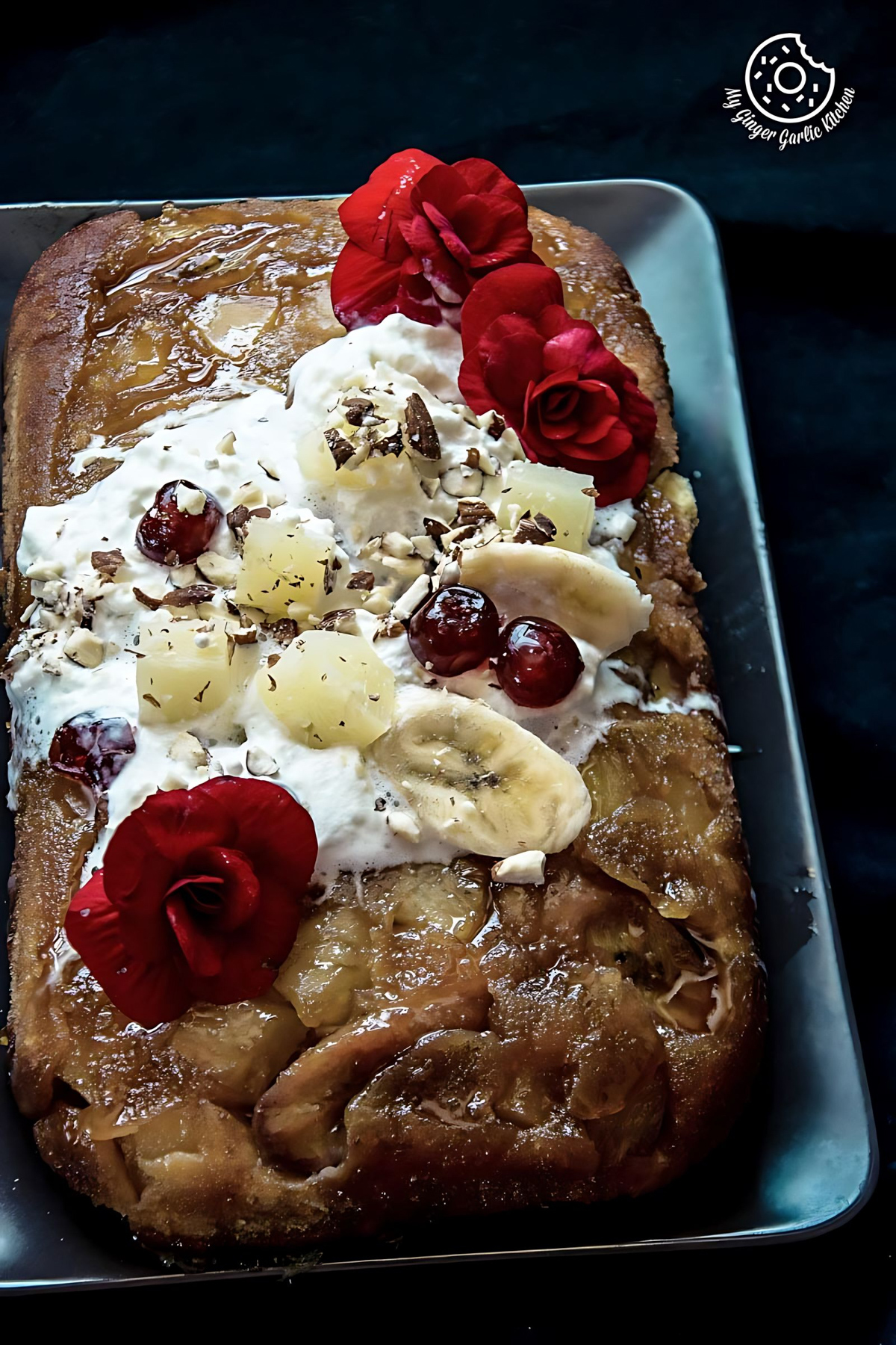 Banana Pineapple Upside Down Cake - Video Recipe