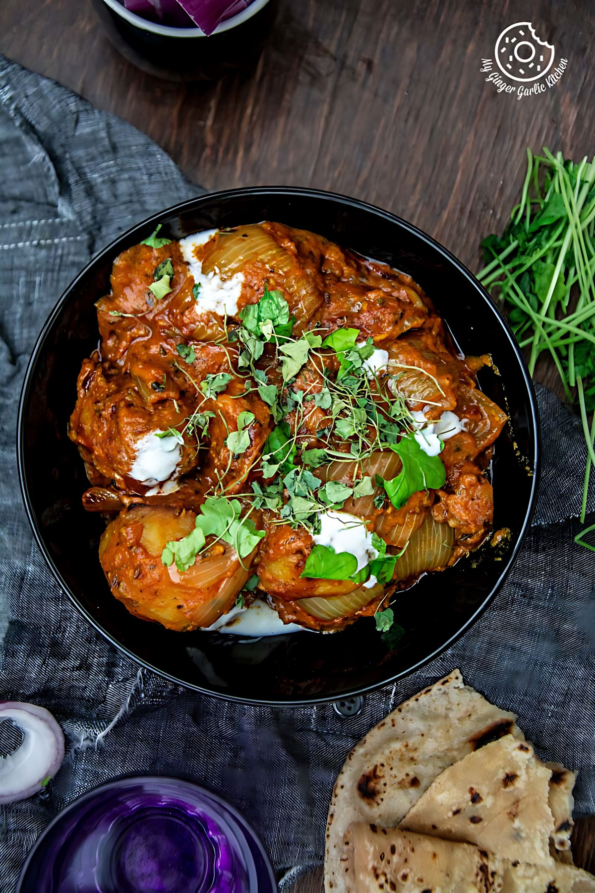 Image of Jaipuri Aloo Pyaaz Ki Sabzi – Potato Onion Curry