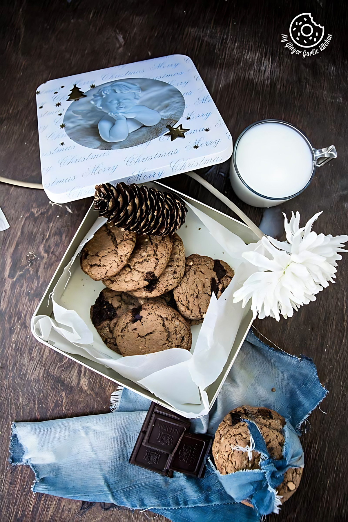 Image of Oatmeal Peanut Butter Chocolate Cookies (Video Recipe)