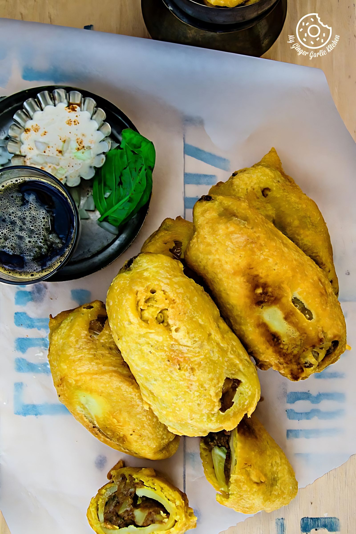 Image of Rajasthani Mirchi Vada - Potato Stuffed Chili Peppers