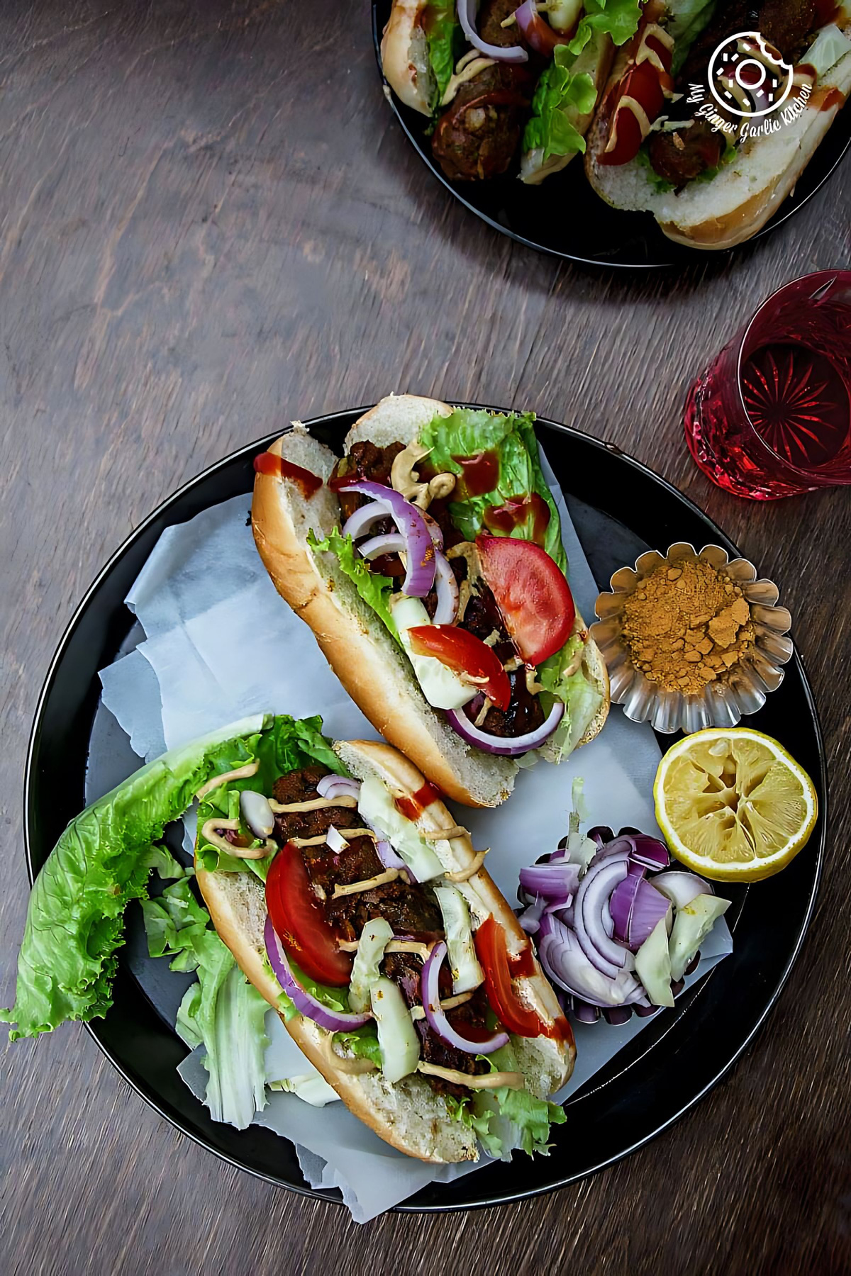 Sweet Potato Cabbage Hot Dogs | mygingergarlickitchen.com/ @anupama_dreams
