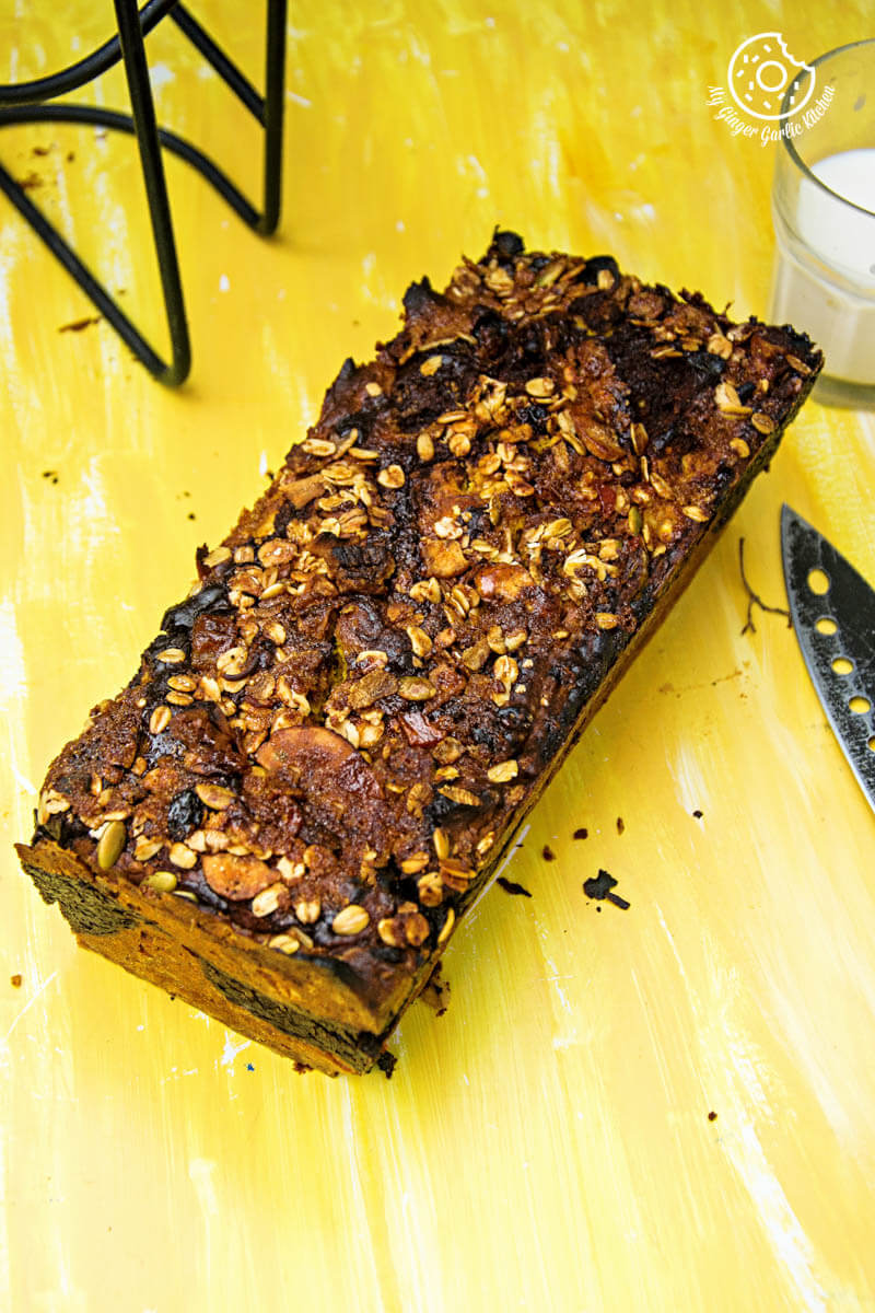 Pumpkin Muesli Chocolate Bread | My Ginger Garlic Kitchen