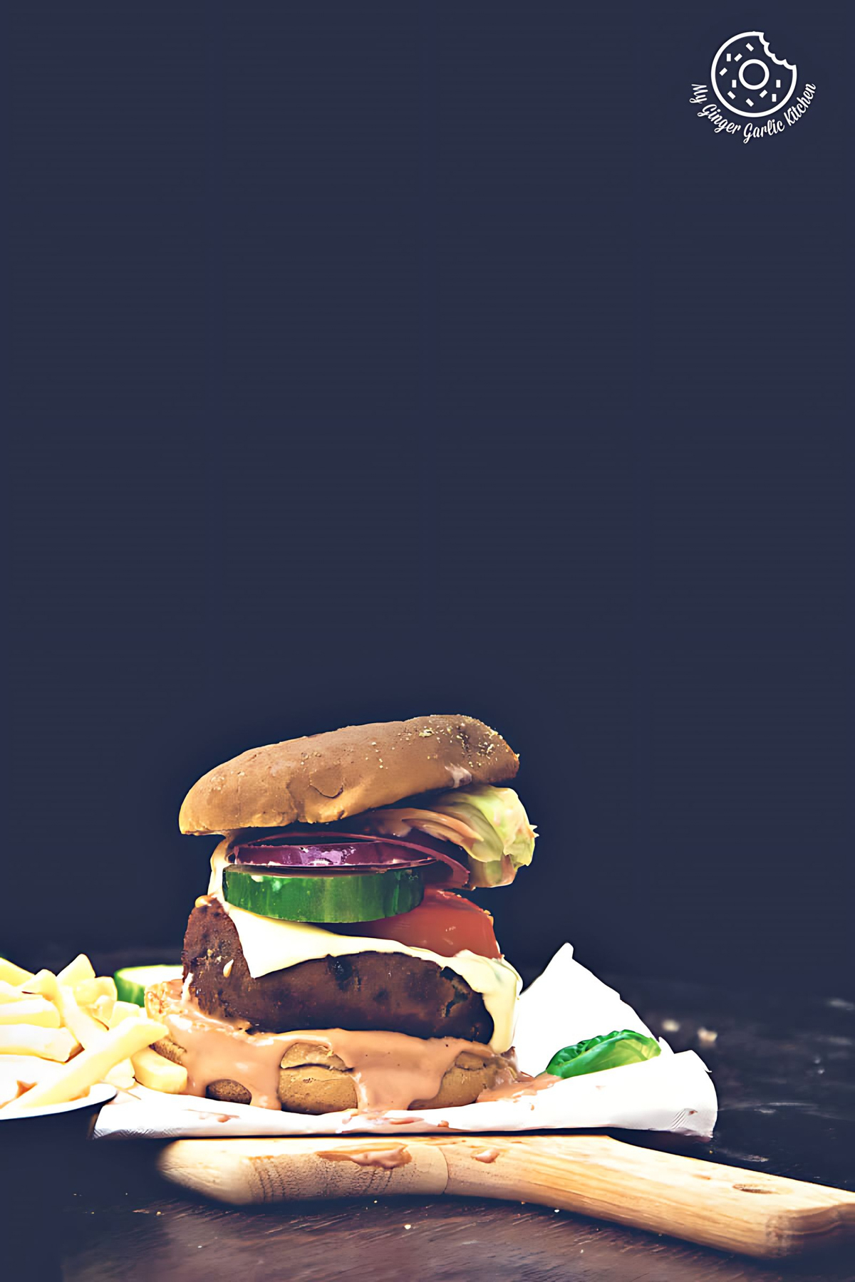 Aloo Tikki Burger | mygingergarlickitchen.com/ @anupama_dreams