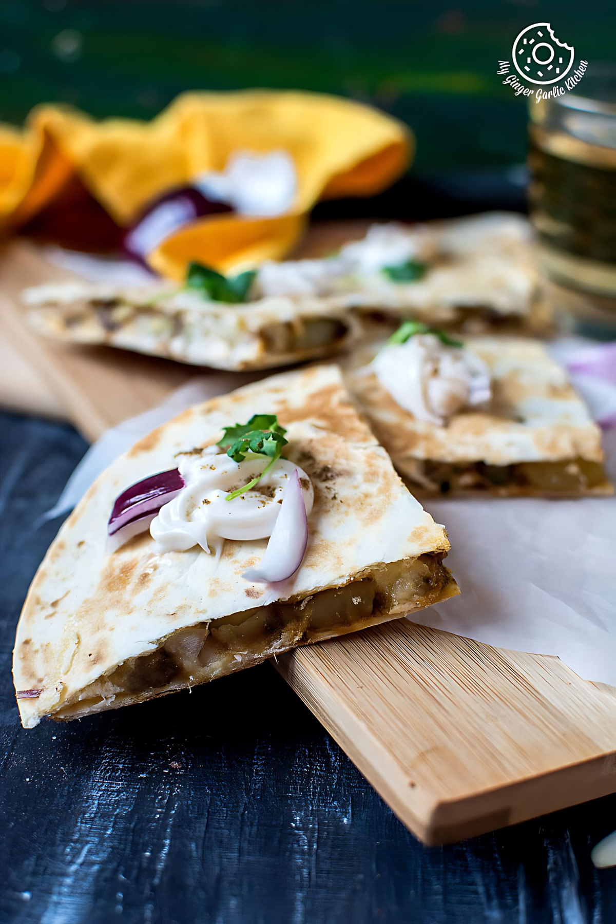 Jeera Aloo Quesadilla