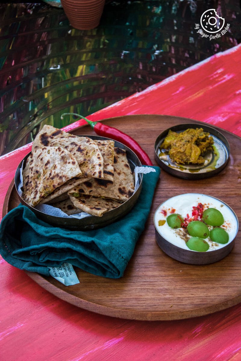 Image - recipes cabbage peas stuffed paratha anupama paliwal my ginger garlic kitchen 7