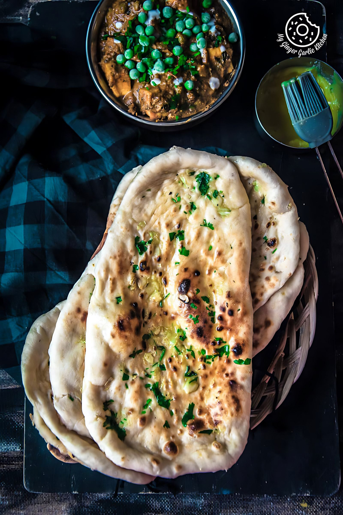 Image of Restaurant Style Garlic Naan - 3 Ways