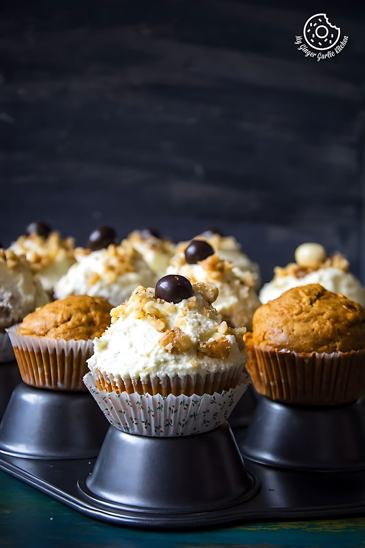 Best Carrot Cake Cupcakes with Lemon Ricotta Frosting