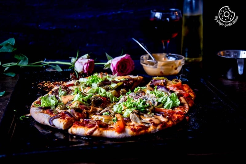 How To Make Perfect Vegetarian Pizza | mygingergarlickitchen.com/ @anupama_dreams