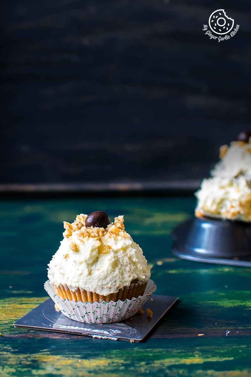 Carrot Cake Cupcakes with Lemon Ricotta Frosting