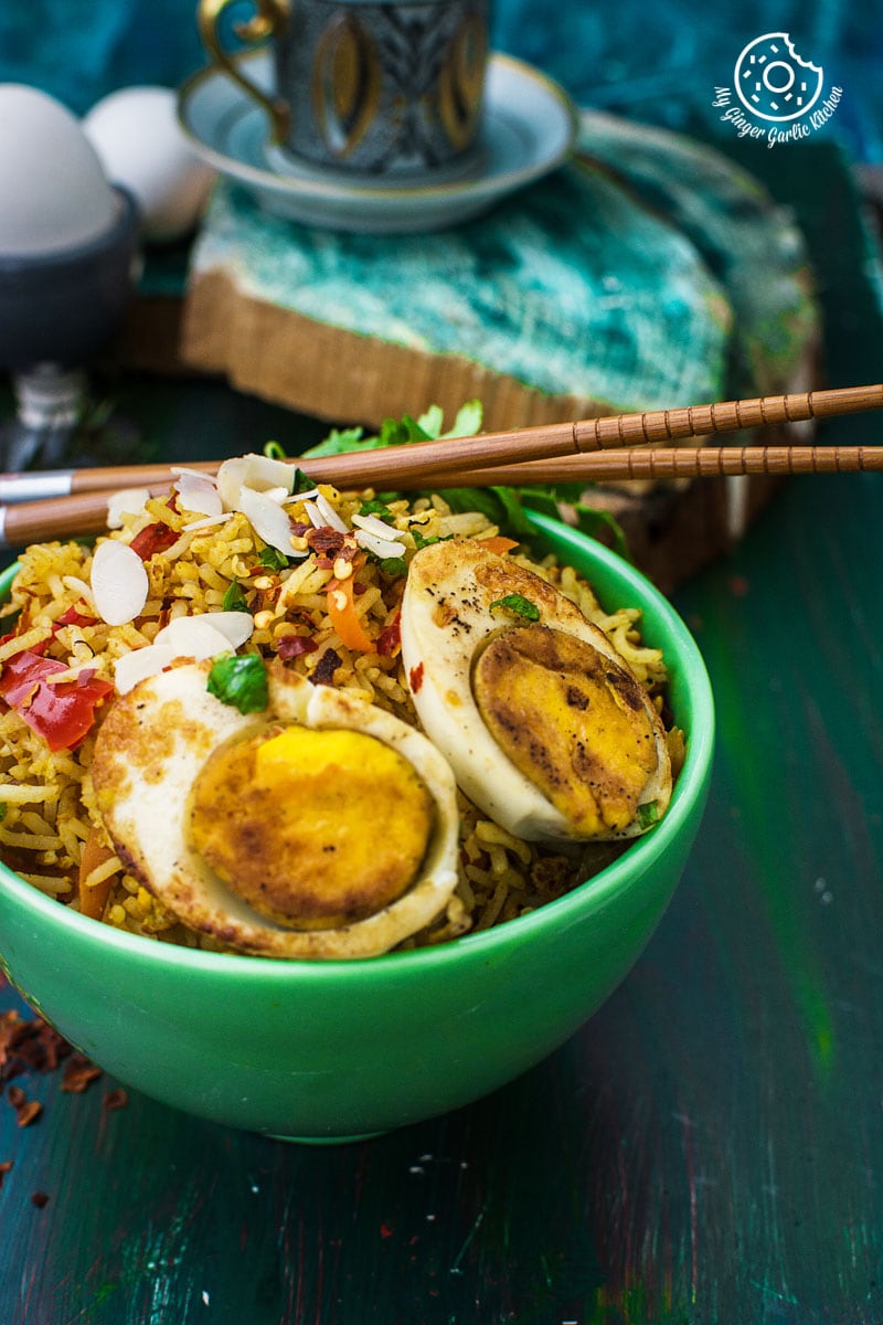 Image - indian style triple egg fried rice 2