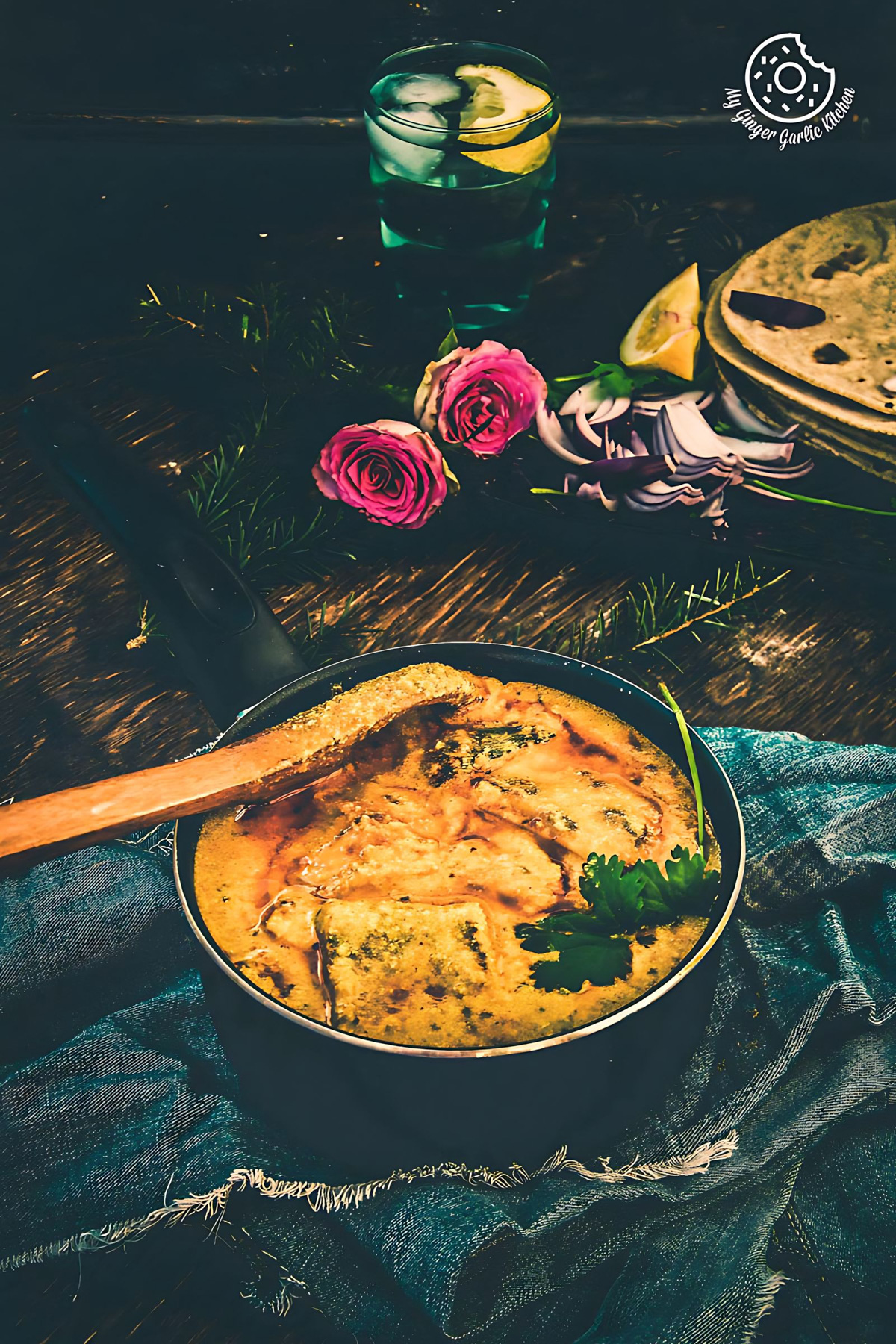 Besan Ke Cheele Ki Sabzi - Chickpea Pancake Curry