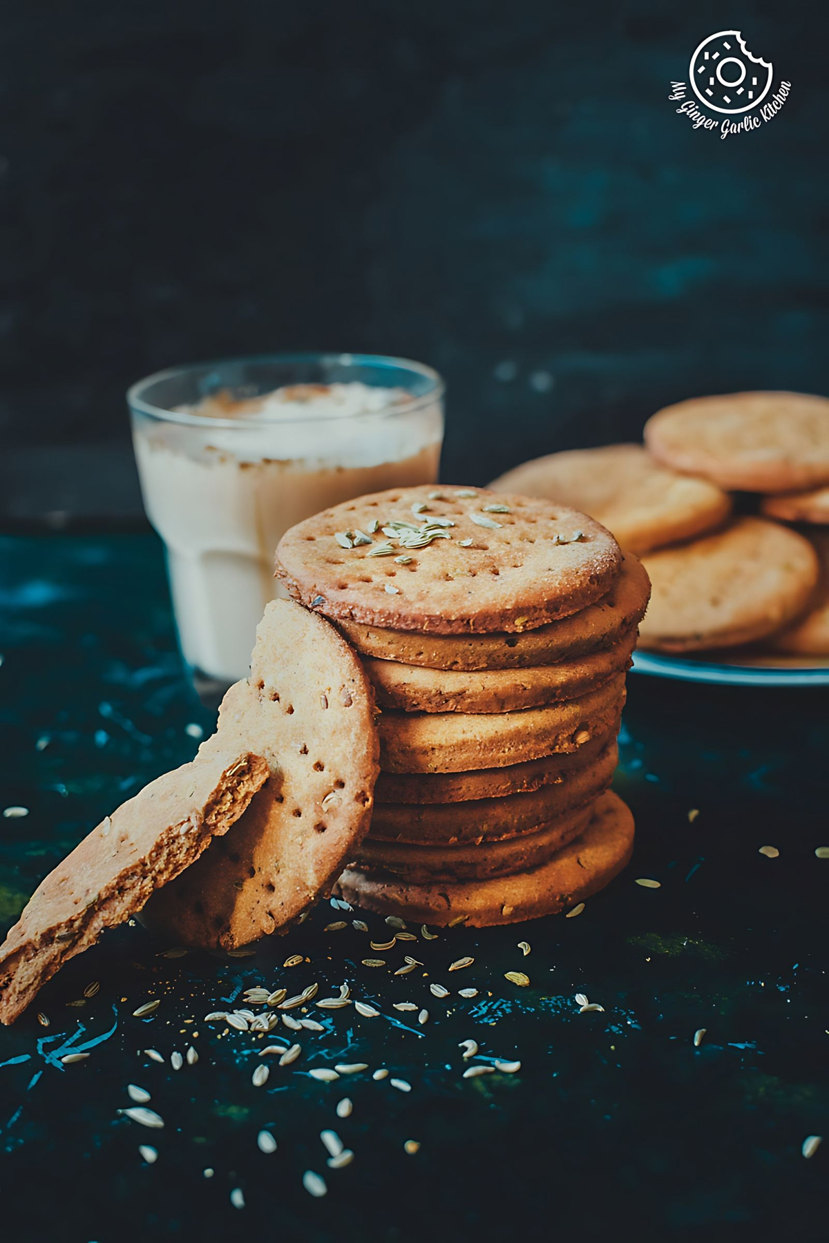 Masaledar Jau Ki Papdi - Spicy Barley Crackers