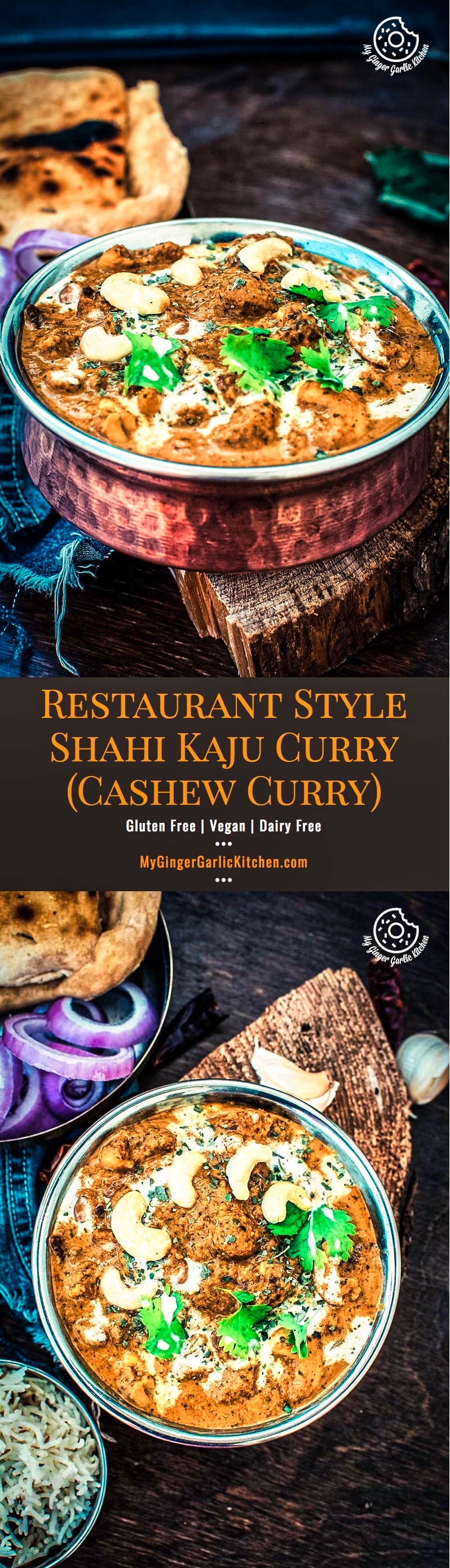 Restaurant Style Shahi Kaju Curry | Cashew Curry | mygingergarlickitchen.com/ @anupama_dreams