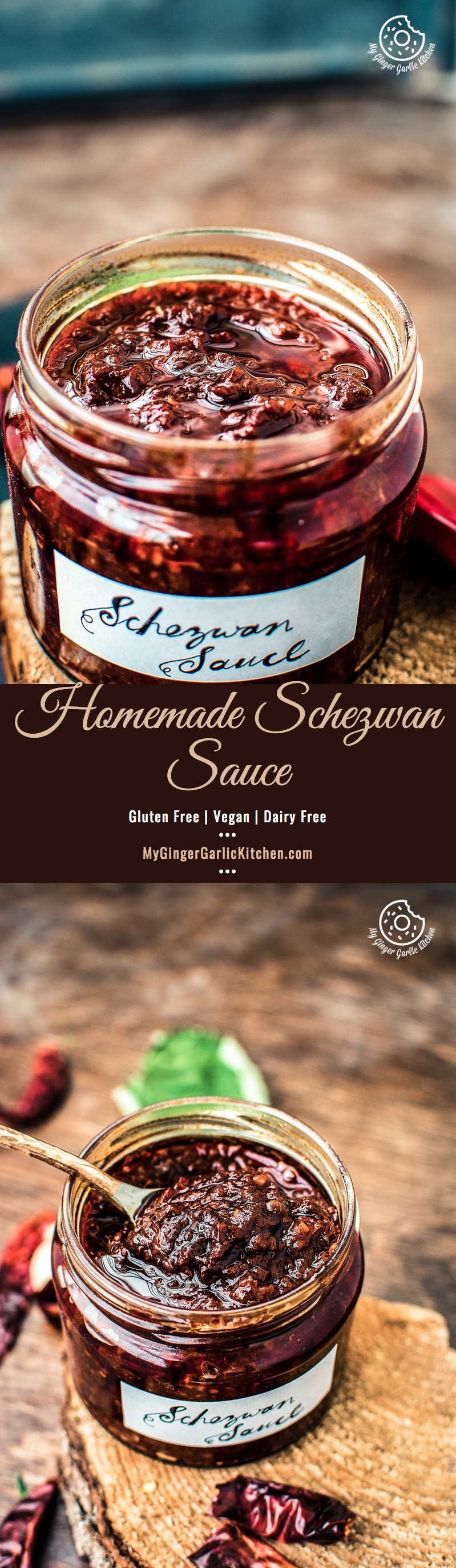 How To Make Schezwan Sauce | mygingergarlickitchen.com/ @anupama_dreams