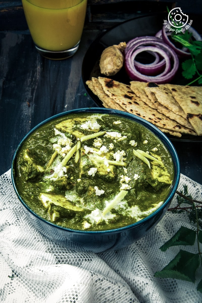 Palak Paneer Spinach And Indian Cottage Cheese Gravy