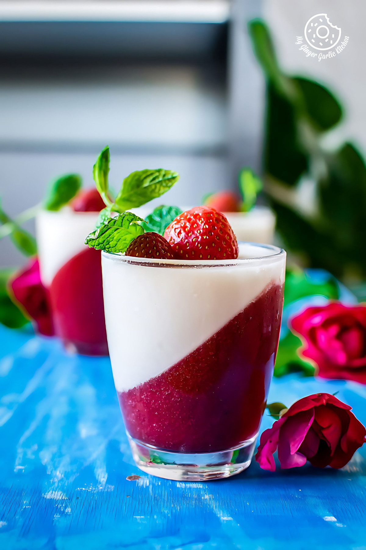 Strawberry Panna Cotta Recipe  My Ginger Garlic Kitchen