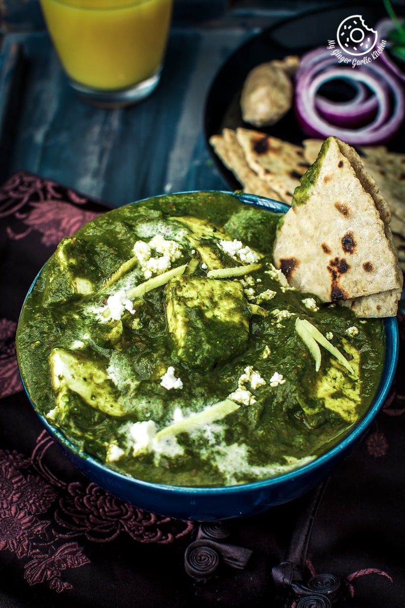 Palak Paneer Spinach And Indian Cottage Cheese Gravy