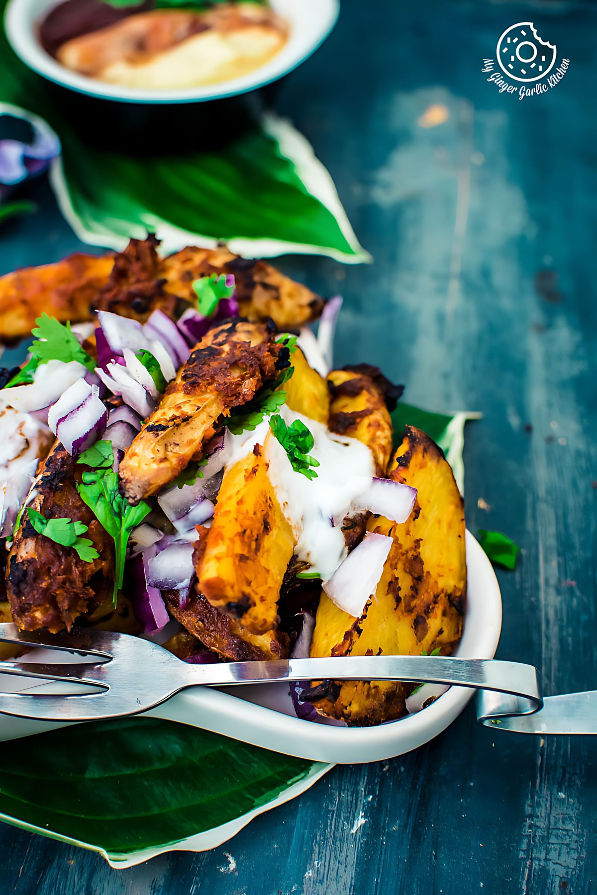 Spiced Crispy Baked Masala Potato Wedges