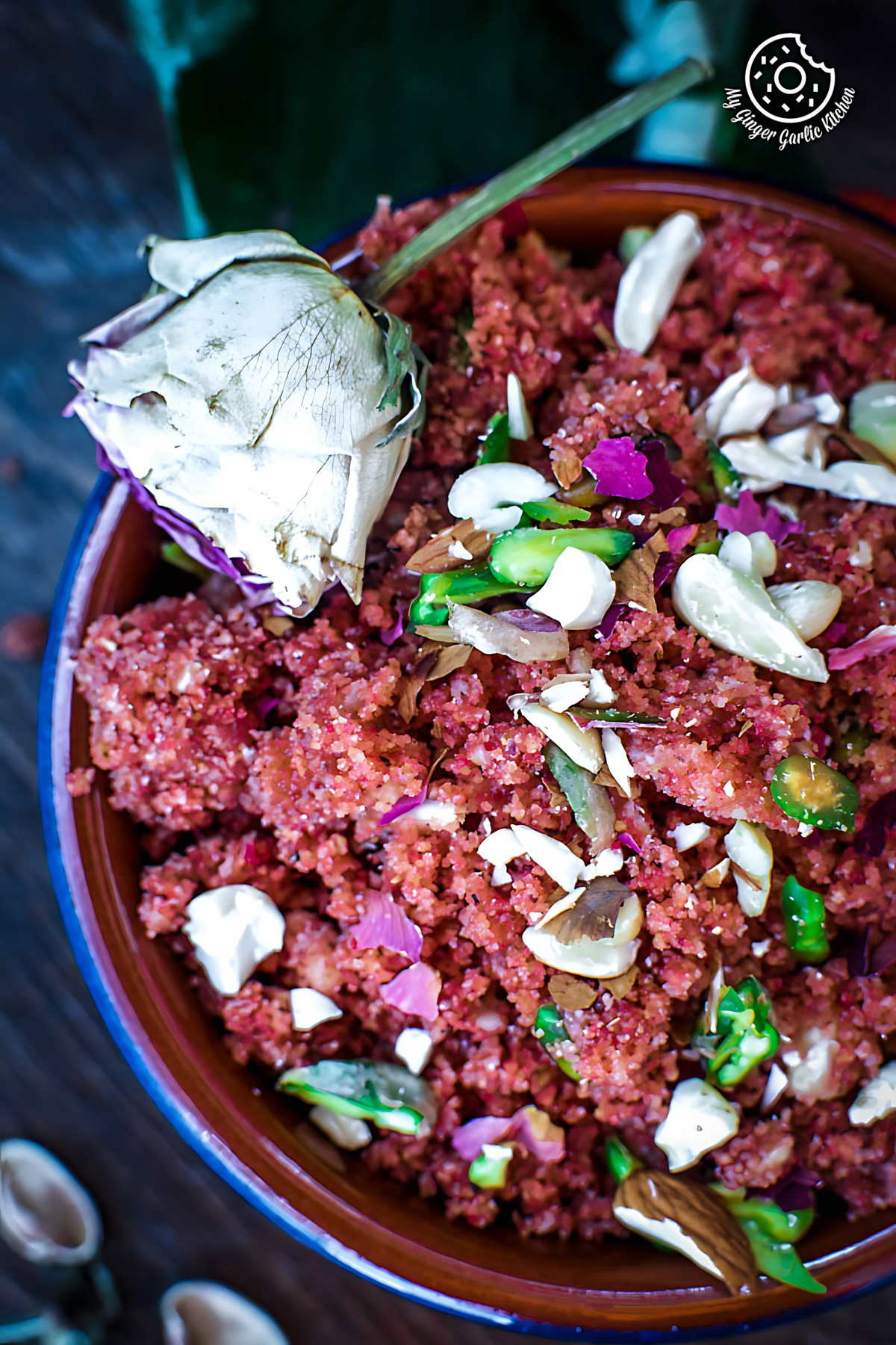 Image of Rajasthani Gulab Churma Recipe - Rose Choorma Without Oven